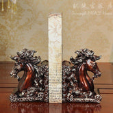 INPHIC-外貿原單仿古色馬頭書靠書立書架工藝品擺飾書房擺飾